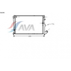 CN2090 AVA Радиатор, охлаждение двигателя