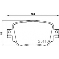 P 85 140 BREMBO Комплект тормозных колодок, дисковый тормоз