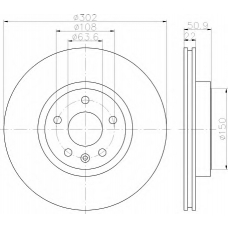 8DD 355 116-191 HELLA Тормозной диск