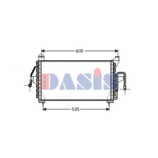 092100N AKS DASIS Конденсатор, кондиционер