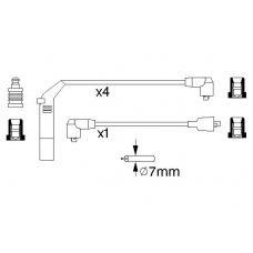 0 986 356 838 BOSCH Комплект проводов зажигания