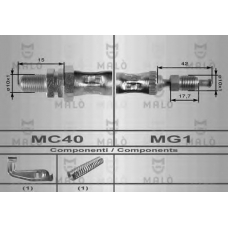 8687 Malo Тормозной шланг