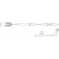 WS0222A KAWE Сигнализатор, износ тормозных колодок