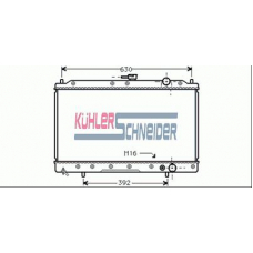 0504701 KUHLER SCHNEIDER Радиатор, охлаждение двигател