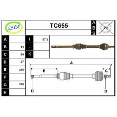 TC655 SERA Приводной вал