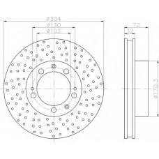 8DD 355 104-731 HELLA Тормозной диск