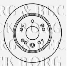 BBD4804 BORG & BECK Тормозной диск