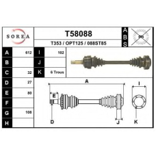 T58088 EAI Приводной вал