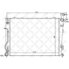 10-26510-SX STELLOX Радиатор, охлаждение двигателя