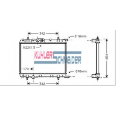 0700941 KUHLER SCHNEIDER Радиатор, охлаждение двигател