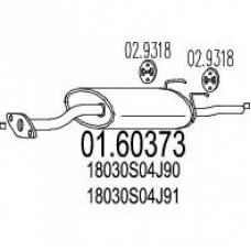 01.60373 MTS Глушитель выхлопных газов конечный