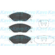 KBP-1017 KAVO PARTS Комплект тормозных колодок, дисковый тормоз