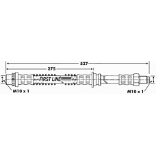 FBH6843 FIRST LINE Тормозной шланг