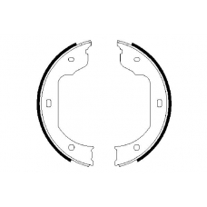 0 986 487 625 BOSCH Комплект тормозных колодок, стояночная тормозная с