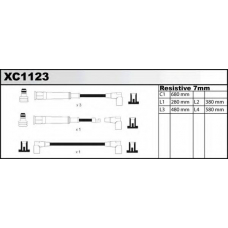 XC1123 QUINTON HAZELL Комплект проводов зажигания