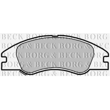 BBP2140 BORG & BECK Комплект тормозных колодок, дисковый тормоз
