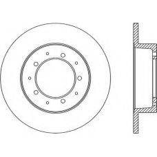 BDR1061.10 OPEN PARTS Тормозной диск