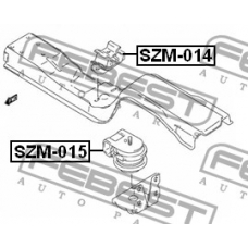 SZM-015 FEBEST Подвеска, двигатель