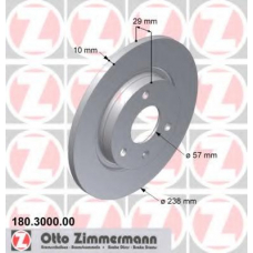 180.3000.00 ZIMMERMANN Тормозной диск