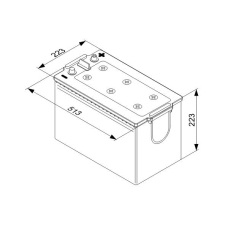 0 092 T50 770 BOSCH Стартерная аккумуляторная батарея; Стартерная акку