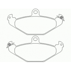 MDB1891 MINTEX Комплект тормозных колодок, дисковый тормоз