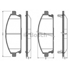 0 986 TB2 776 BOSCH Комплект тормозных колодок, дисковый тормоз