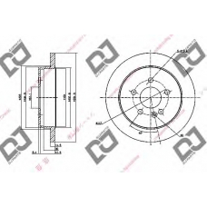 BD1154 DJ PARTS Тормозной диск