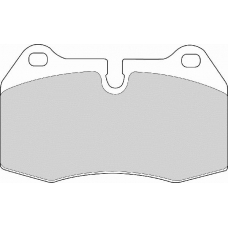 FD6695A NECTO Комплект тормозных колодок, дисковый тормоз