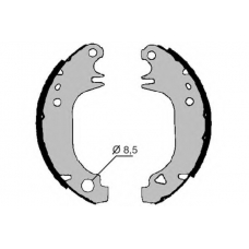 7253RP RAICAM Комплект тормозных колодок, стояночная тормозная с