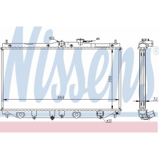 62282A NISSENS Радиатор, охлаждение двигателя