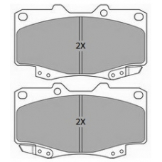 FBP-1809 FREMAX Комплект тормозных колодок, дисковый тормоз