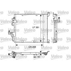 817847 VALEO Конденсатор, кондиционер