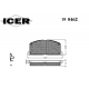 180462 ICER Комплект тормозных колодок, дисковый тормоз