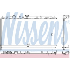 628591 NISSENS Радиатор, охлаждение двигателя
