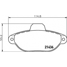 8DB 355 019-151 HELLA PAGID Комплект тормозных колодок, дисковый тормоз