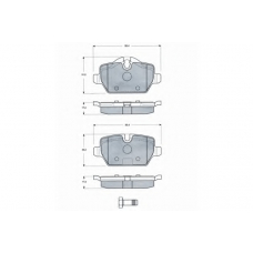 PF1434 PROCODIS FRANCE Комплект тормозных колодок, дисковый тормоз
