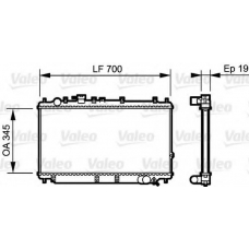 734265 VALEO Радиатор, охлаждение двигателя