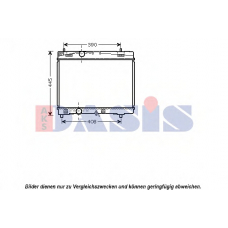 210062N AKS DASIS Радиатор, охлаждение двигателя