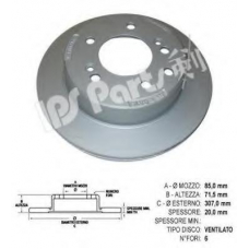 IBP-1S01 IPS Parts Тормозной диск