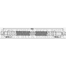 BBH6387 BORG & BECK Тормозной шланг