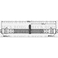 BBH7074 BORG & BECK Тормозной шланг