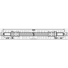 BBH6168 BORG & BECK Тормозной шланг