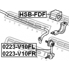 HSB-FDF FEBEST Опора, стабилизатор
