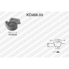 KD458.03 SNR Комплект ремня грм