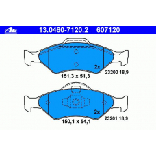 13.0460-7120.2 ATE Колодки тормозные