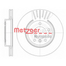 6589.10 METZGER Тормозной диск
