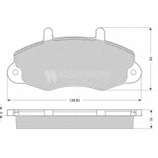 FB210223 FLENNOR Комплект тормозных колодок, дисковый тормоз