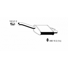 341035 ERNST Глушитель выхлопных газов конечный