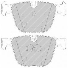 FQT1672 FERODO Комплект тормозных колодок, дисковый тормоз