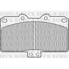 BBP1574 BORG & BECK Комплект тормозных колодок, дисковый тормоз